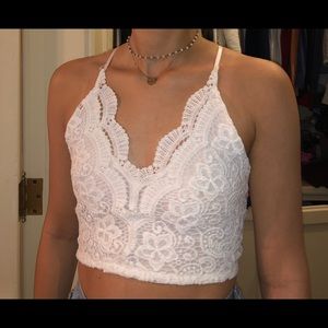 White lace top